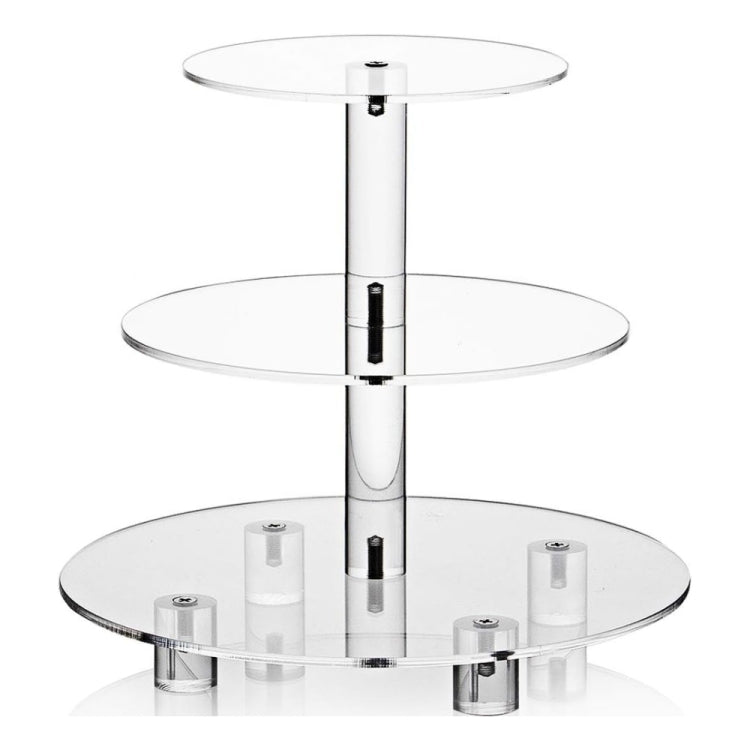 YX062 3 Tier Acrylic Circular Cupcake Stand, YX062