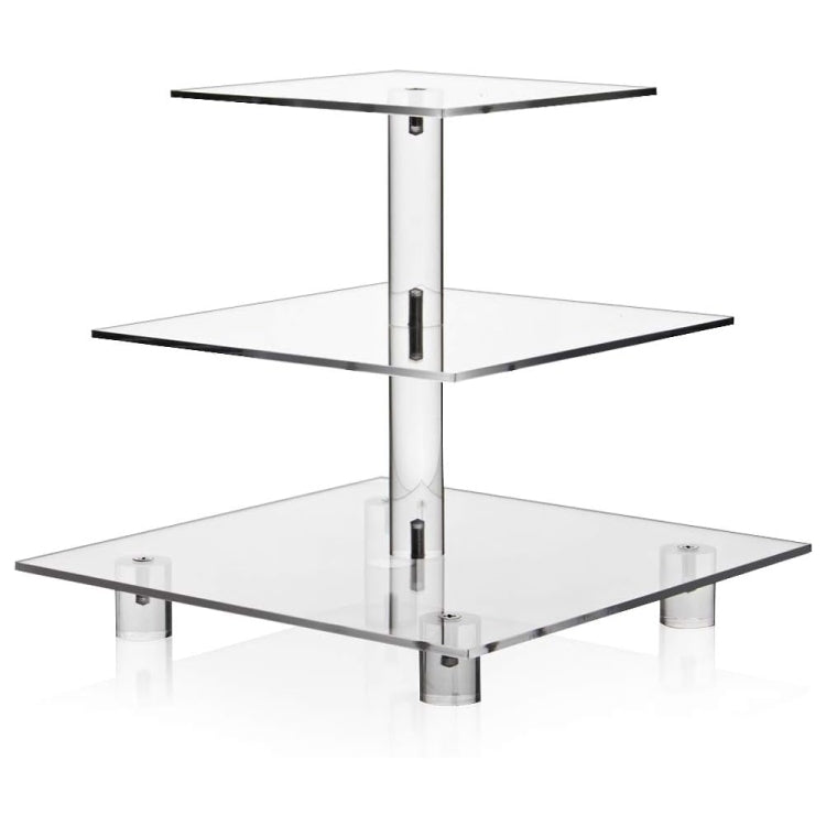 YX063 3 Tier Acrylic Square Cupcake Stand, YX063
