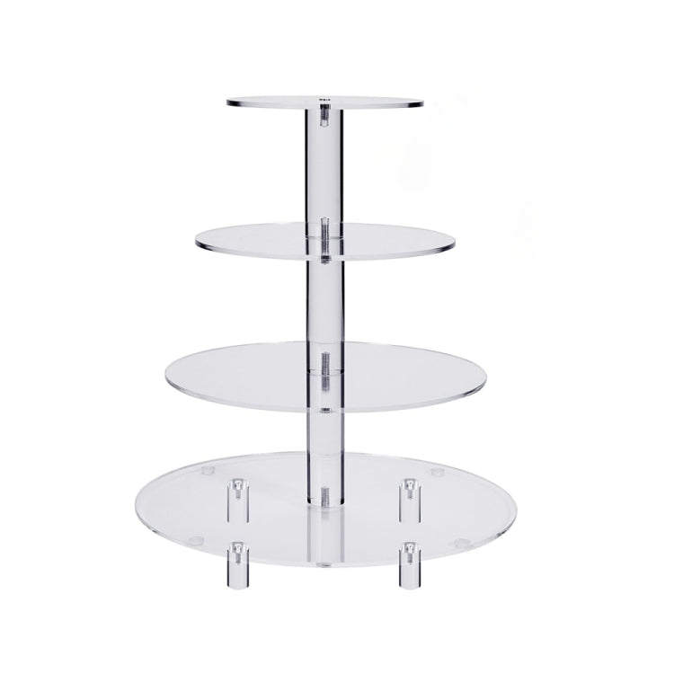 YX064 4 Tier Acrylic Circular Cupcake Stand, YX064