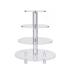 YX064 4 Tier Acrylic Circular Cupcake Stand, YX064