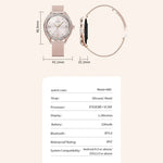 V66 1.28inch BT5.0 Smart Watch Support Heart Rate/ Sleep Detection, Silicone Strap