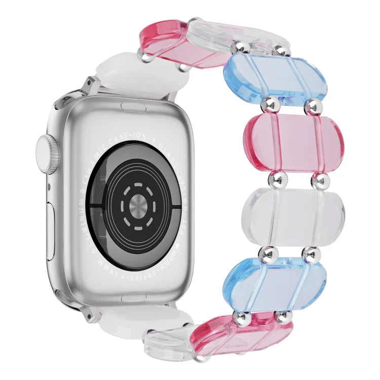 Stretch Resin Watch Band, For Apple Watch Series 8 41mm, For Apple Watch Series 8 45mm, For Apple Watch SE 2022 40mm, For Apple Watch SE 2022 44mm, For Apple Watch Series 7 41mm, For Apple Watch Series 7 45mm