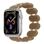 Stretch Resin Watch Band, For Apple Watch Series 4 44mm, For Apple Watch Series 4 40mm, For Apple Watch Series 3 38mm, For Apple Watch Series 3 42mm, For Apple Watch Series 2 42mm, For Apple Watch Series 2 38mm