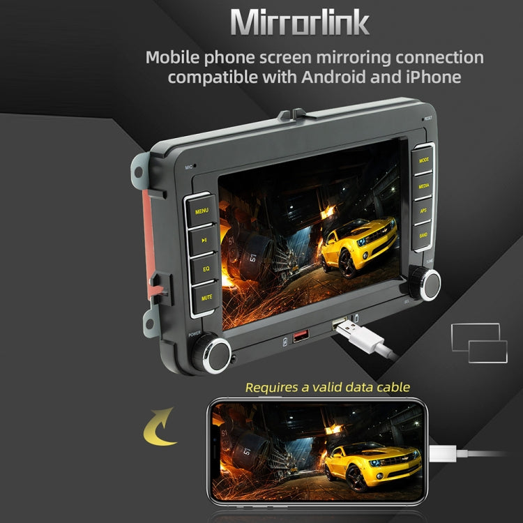 For Volkswagen 7 inch Portable Car MP5 Player Support CarPlay / Android Auto, F9070