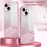 Gradient Glitter Powder Electroplated Phone Case, For iPhone 17e / 16e, For iPhone 17 Pro Max, For iPhone 17 Pro, For iPhone 17, For iPhone Air, For iPhone 16 Pro Max