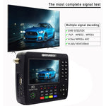 iBRAVEBOX V10 Finder Max+ 4.3 inch Display Digital Satellite Meter Signal Finder, Support DVB-S/S2/S2X AHD, EU Plug, US Plug, UK Plug, AU Plug