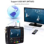 iBRAVEBOX V10 Finder Pro 4.3 inch Display Digital Satellite Meter Signal Finder, Support DVB-S/S2/S2X/T/T2/C, EU Plug, US Plug, UK Plug, AU Plug