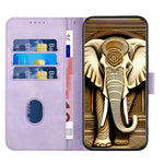 YX0060 Elephant Head Embossed Phone Leather Case with Lanyard, For iPhone XS Max, For iPhone 8 Plus / 7 Plus
