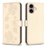 Four-leaf Embossed Leather Phone Case, For iPhone 18 Pro/17 Pro, For iPhone 18 Pro Max/17 Pro Max, For iPhone 17, For iPhone 17 Air, For iPhone 16 Pro Max, For iPhone 16 Pro, For iPhone 16 Plus, For iPhone 16