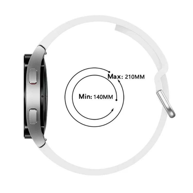 Colorful Buckle Silicone Sport Watch Band, For Samsung Galaxy Watch 6 / 6 Classic