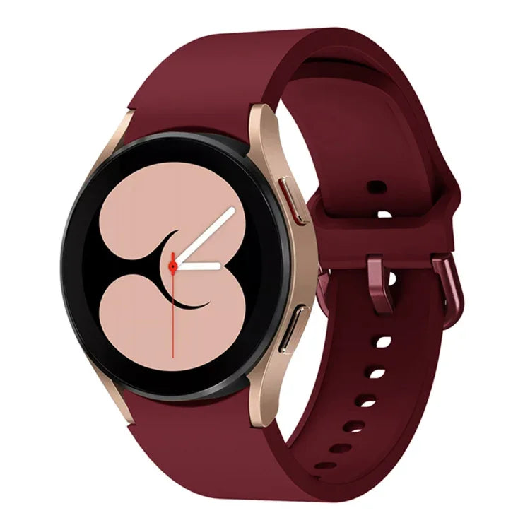 Colorful Buckle Silicone Sport Watch Band, For Samsung Galaxy Watch 6 / 6 Classic