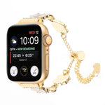 Camellia Metal Chain Bracelet Watch Band, For Apple Watch SE 40mm, For Apple Watch SE 44mm, For Apple Watch Series 6 40mm, For Apple Watch Series 6 44mm, For Apple Watch Series 5 44mm, For Apple Watch Series 5 40mm, For Apple Watch Series 4 44mm       ...