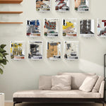 YX075 6pcs / Set Acrylic Storage Rack Anime Ornaments Wall Mounted Display Bracket, YX075