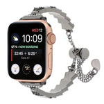 Shell Beads Chain Bracelet Metal Watch Band, For Apple Watch 42mm, For Apple Watch 38mm