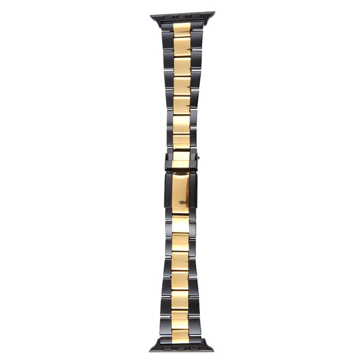 Three-Bead Stainless Steel Watch Band, For Apple Watch SE 2023 44mm, For Apple Watch SE 2023 40mm, For Apple Watch Ultra 2 49mm, For Apple Watch Series 9 45mm, For Apple Watch Series 9 41mm
