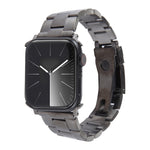 Three-Bead Stainless Steel Watch Band, For Apple Watch SE 2023 44mm, For Apple Watch SE 2023 40mm, For Apple Watch Ultra 2 49mm, For Apple Watch Series 9 45mm, For Apple Watch Series 9 41mm