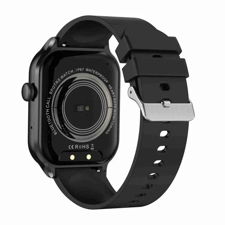 2.01 inch Silicone Strap Bluetooth Call Smart Watch Support Heart Rate Monitoring / Non-invasive Blood Sugar, Silicone Strap Black, Silicone Strap Light Yellow