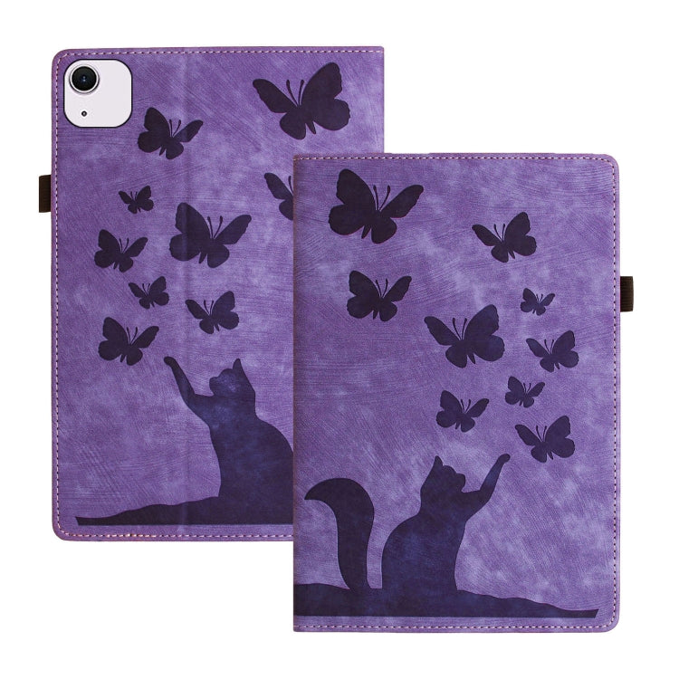 Butterfly Cat Embossing Leather Tablet Case, For iPad Air 13 2026 / 2025 / 2024, For iPad Air 11 2026 / 2025 / 2024, For iPad Pro 13 2025 / 2024, For iPad Pro 11 2025 / 2024, For iPad mini 2024 / 2021