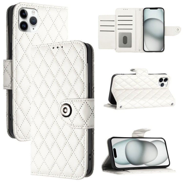 Rhombic Texture Flip Leather Phone Case with Lanyard, For iPhone 14 Pro Max, For iPhone SE 2022 / 2020 / 8 / 7, For iPhone 13 Pro Max, For iPhone 13 Pro, For iPhone 13, For iPhone 12 / 12 Pro, For iPhone 12 Pro Max, For iPhone 11 Pro Max