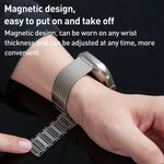 Magnetic Clasp Braided Chain Stainless Steel Watch Band, For Apple Watch SE 40mm, For Apple Watch SE 44mm, For Apple Watch Series 6 40mm, For Apple Watch Series 6 44mm, For Apple Watch Series 5 44mm, For Apple Watch Series 5 40mm                       ...