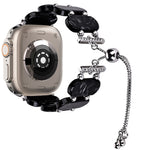 Resin Retractable Chain Watch Band, For Apple Watch Ultra 2 49mm, For Apple Watch Series 9 45mm