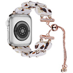 Resin Retractable Chain Watch Band, For Apple Watch Ultra 2 49mm, For Apple Watch Series 9 45mm