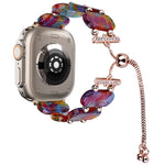 Resin Retractable Chain Watch Band, For Apple Watch Series 9 41mm, For Apple Watch Ultra 49mm