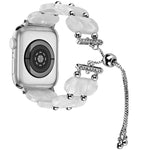 Resin Retractable Chain Watch Band, For Apple Watch Series 7 41mm, For Apple Watch Series 7 45mm