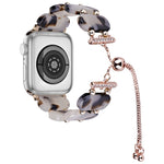 Resin Retractable Chain Watch Band, For Apple Watch Series 7 41mm, For Apple Watch Series 7 45mm