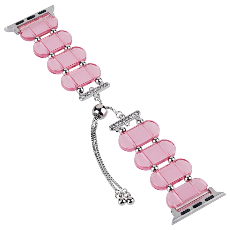 Resin Retractable Chain Watch Band, For Apple Watch Series 4 44mm, For Apple Watch Series 4 40mm