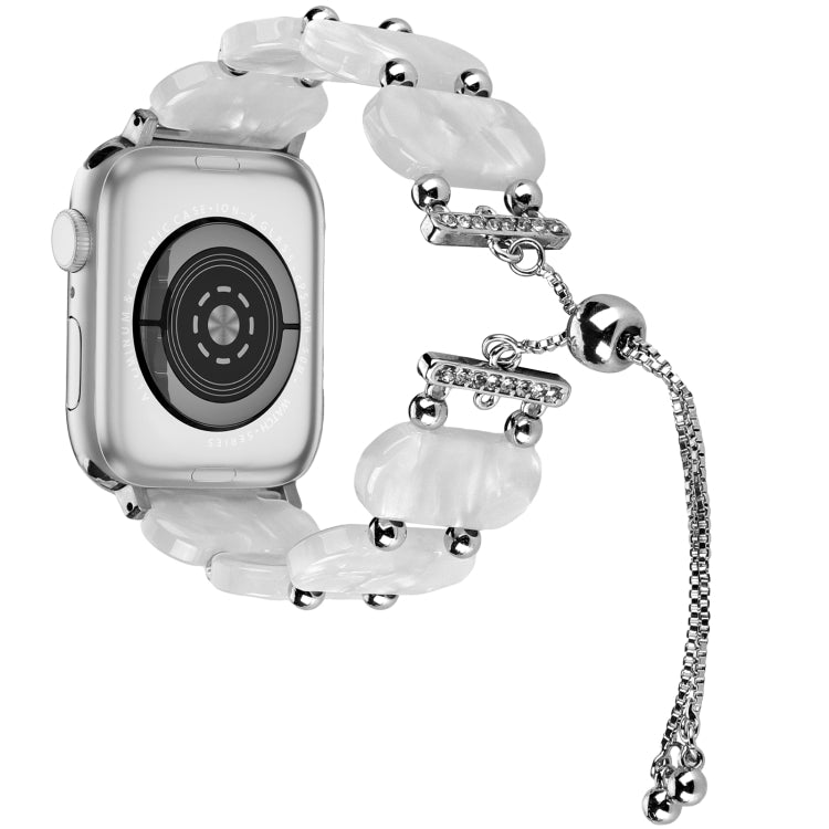 Resin Retractable Chain Watch Band, For Apple Watch Series 3 38mm, For Apple Watch Series 3 42mm