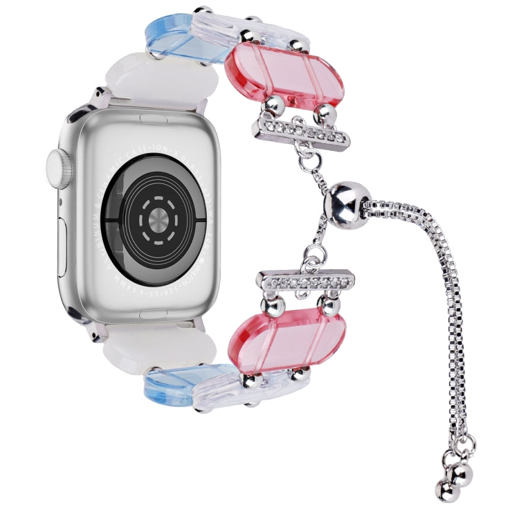 Resin Retractable Chain Watch Band, For Apple Watch Series 3 38mm, For Apple Watch Series 3 42mm