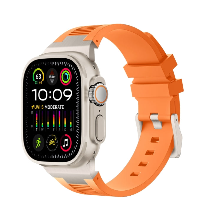 Loners Liquid Silicone Watch Band, For Apple Watch SE 2023 44mm, For Apple Watch Ultra 2 49mm, For Apple Watch Series 9 45mm