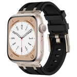 Stone Grain Liquid Silicone Watch Band, For Apple Watch SE 2023 44mm, For Apple Watch Ultra 2 49mm, For Apple Watch Series 9 45mm, For Apple Watch Ultra 49mm