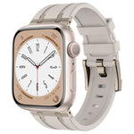 Stone Grain Liquid Silicone Watch Band, For Apple Watch SE 2023 44mm, For Apple Watch Ultra 2 49mm, For Apple Watch Series 9 45mm, For Apple Watch Ultra 49mm