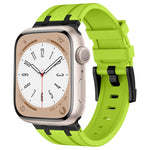 Stone Grain Liquid Silicone Watch Band, For Apple Watch SE 2023 44mm, For Apple Watch Ultra 2 49mm, For Apple Watch Series 9 45mm, For Apple Watch Ultra 49mm