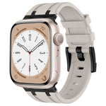 Stone Grain Liquid Silicone Watch Band, For Apple Watch SE 2023 44mm, For Apple Watch Ultra 2 49mm, For Apple Watch Series 9 45mm, For Apple Watch Ultra 49mm