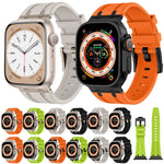 Stone Grain Liquid Silicone Watch Band, For Apple Watch Series 8 45mm, For Apple Watch SE 2022 44mm, For Apple Watch Series 7 45mm, For Apple Watch SE 44mm