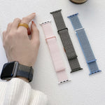 Dual Hook and Loop Nylon Watch Band, For Apple Watch Series 7 41mm, For Apple Watch Series 7 45mm, For Apple Watch SE 40mm, For Apple Watch SE 44mm, For Apple Watch Series 6 40mm
