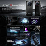HOTWAV T7 Rugged Phone, 6280mAh, 6.52 inch Android 13 MT8788 Octa Core, Network: 4G, OTG, 4GB+128GB