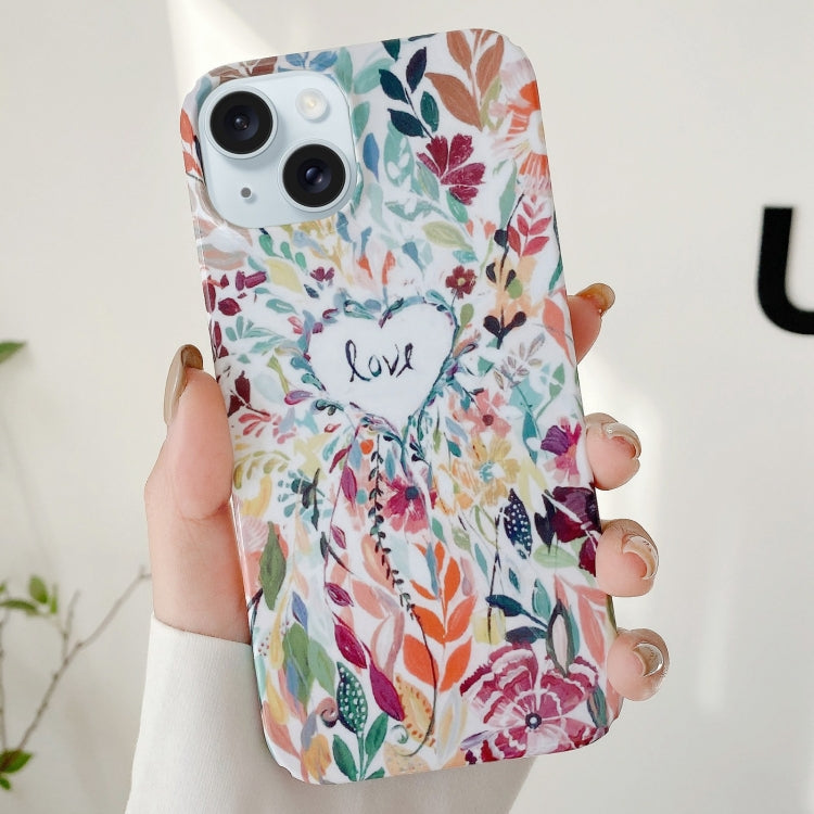 Varnishing Water Stick PC Phone Case, For iPhone 15 Plus, For iPhone 15