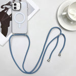 MagSafe Magnetic PC + TPU Phone Case with Lanyard, For iPhone Air, For iPhone 16 Pro Max, For iPhone 16 Pro, For iPhone 16 Plus