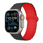 I-Shaped Magnetic Silicone Watch Band, For Apple Watch Series 9 45mm, For Apple Watch Series 9 41mm, For Apple Watch Ultra 49mm