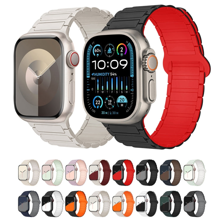 I-Shaped Magnetic Silicone Watch Band, For Apple Watch SE 2023 44mm, For Apple Watch SE 2023 40mm, For Apple Watch Ultra 2 49mm