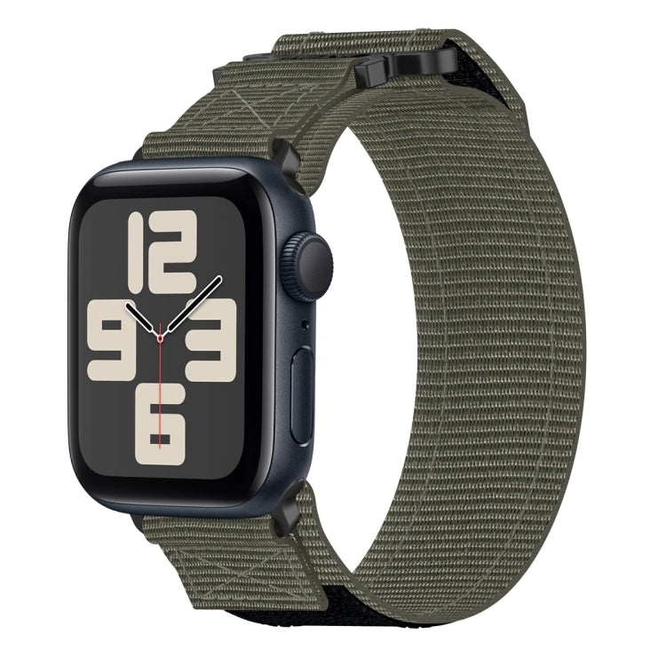Nylon Hook And Loop Fastener Watch Band, For Apple Watch Series 10 46mm, For Apple Watch Series 10 42mm, For Apple Watch SE 2023 44mm, For Apple Watch SE 2023 40mm, For Apple Watch Ultra 2 49mm, For Apple Watch Series 9 45mm, For Apple Watch Series 9 4...