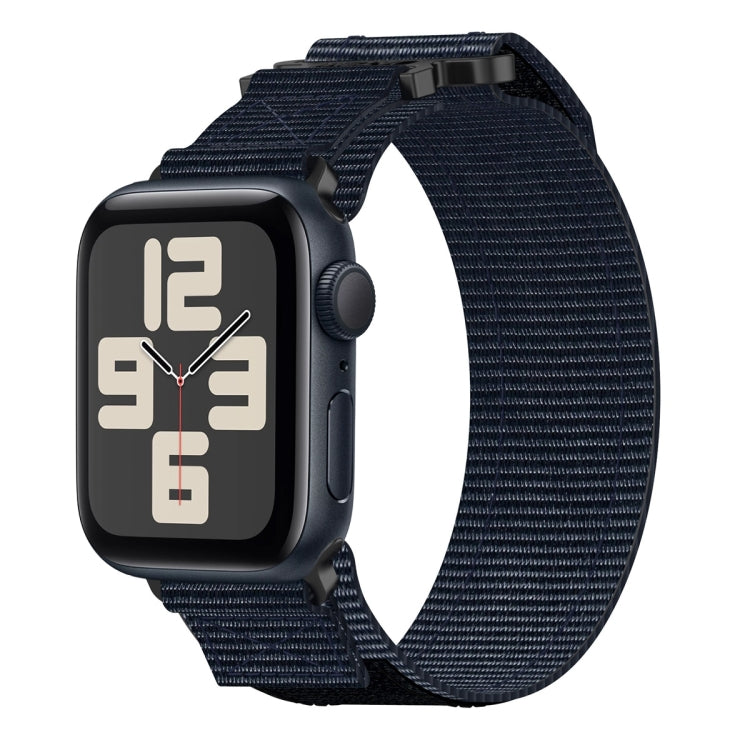 Nylon Hook And Loop Fastener Watch Band, For Apple Watch Series 10 46mm, For Apple Watch Series 10 42mm, For Apple Watch SE 2023 44mm, For Apple Watch SE 2023 40mm, For Apple Watch Ultra 2 49mm, For Apple Watch Series 9 45mm, For Apple Watch Series 9 4...