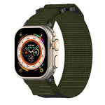 Nylon Hook And Loop Fastener Watch Band, For Apple Watch Series 10 46mm, For Apple Watch Series 10 42mm, For Apple Watch SE 2023 44mm, For Apple Watch SE 2023 40mm, For Apple Watch Ultra 2 49mm, For Apple Watch Series 9 45mm, For Apple Watch Series 9 4...