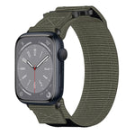 Nylon Hook And Loop Fastener Watch Band, For Apple Watch Series 10 46mm, For Apple Watch Series 10 42mm, For Apple Watch SE 2023 44mm, For Apple Watch SE 2023 40mm, For Apple Watch Ultra 2 49mm, For Apple Watch Series 9 45mm, For Apple Watch Series 9 4...