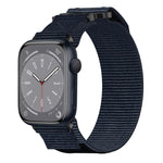 Nylon Hook And Loop Fastener Watch Band, For Apple Watch Series 10 46mm, For Apple Watch Series 10 42mm, For Apple Watch SE 2023 44mm, For Apple Watch SE 2023 40mm, For Apple Watch Ultra 2 49mm, For Apple Watch Series 9 45mm, For Apple Watch Series 9 4...