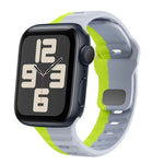 Wave Texture Reverse Buckle Silicone Watch Band, For Apple Watch Series 10 46mm, For Apple Watch Series 10 42mm, For Apple Watch SE 2023 44mm, For Apple Watch SE 2023 40mm